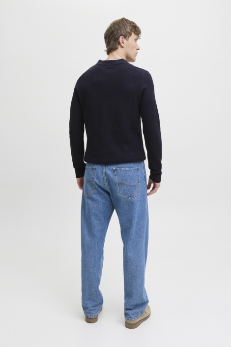 Jack & Jones jprblaeaston knit split neck ls sn